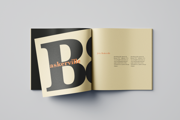 This is a little booklet about the font Baskerville